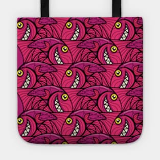 Escher fish pattern V Tote