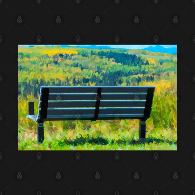 Bench with a view illustration. by CanadianWild418