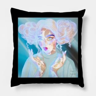 blue lights GG Pillow