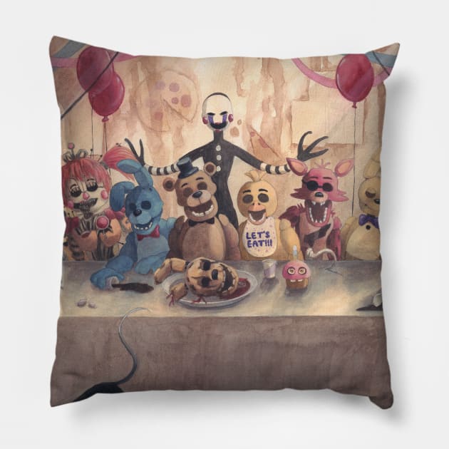 The Happiest Day Pillow by Primal Arc