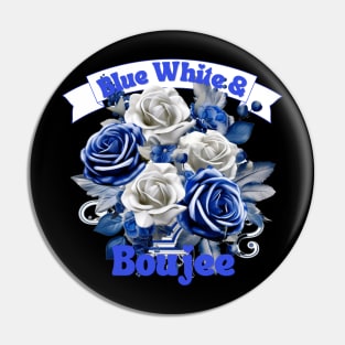 Blue White & Boujee Pin