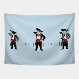 Socially Distant Amigo Salute Tapestry