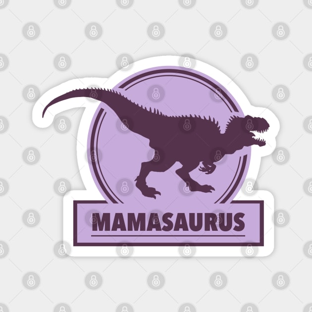 Mamasaurus - Dinosaur Design Magnet by Tanimator