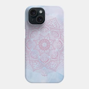 Pink Lotus Blossom Flower Mandala Phone Case