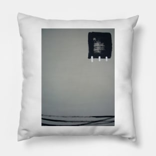 Grey Abstract 2 Pillow