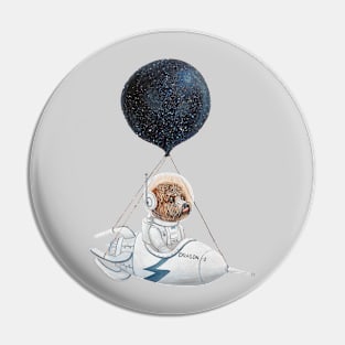 Dog astronaut Pin