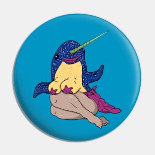 Wroang Half Narwhal Pin