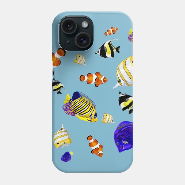 Tropical fish Phone Case by rlnielsen4