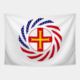 Guernsey American Multinational Patriot Flag Series Tapestry