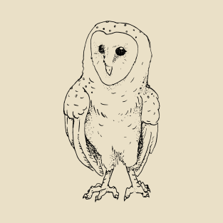 Pen and Ink Barn Owl T-Shirt