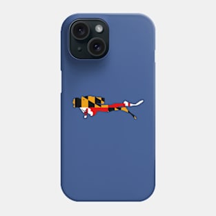 Scuba Diver: Maryland Flag Phone Case