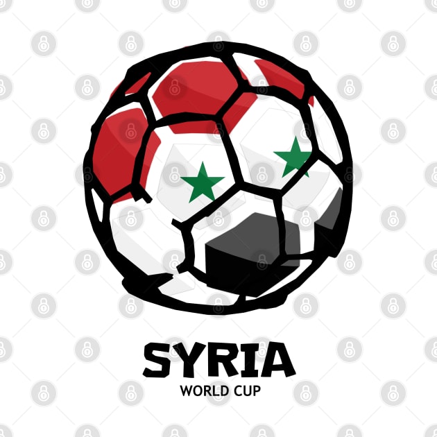 Syria Football Country Flag by KewaleeTee