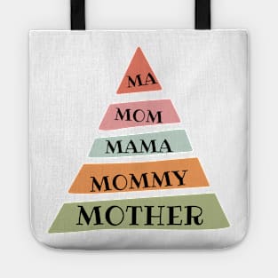 For Mother's Day. Different ways to call mom Tote