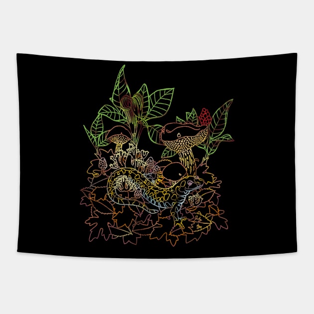 Spotted Salamander Tapestry by ThisIsNotAnImageOfLoss