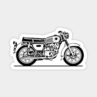 CD175 Motorcycle Sketch Art Magnet