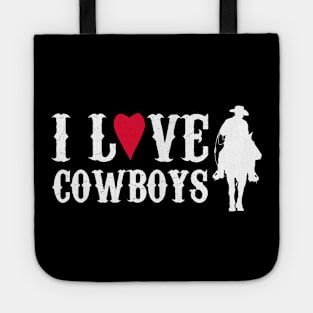 I Love Cowboys Tote