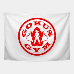 Anime Gym Workout Training Fitness Lifting Logo Parody for Light Colored Tapestry