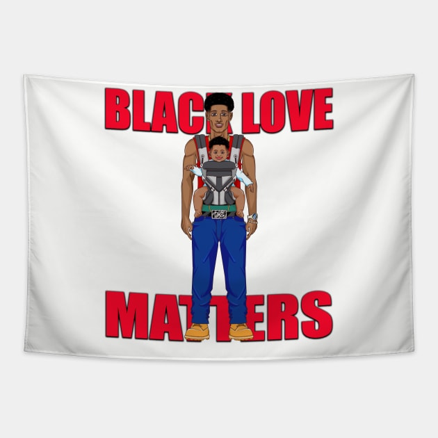 Black Love Matters Tapestry by Diaspora Wear