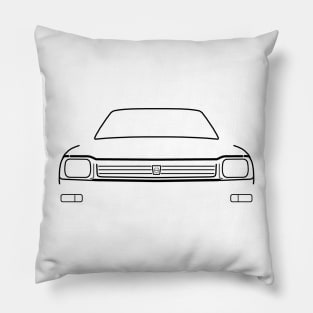 Triumph Acclaim 1980s classic car black outline graphic Pillow