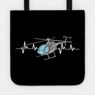 MD 500 Helicopter Pilot Heartbeat Hughes fly Tote