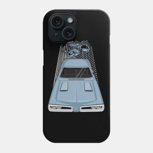 Dodge Coronet Super Bee 1970 - light blue Phone Case