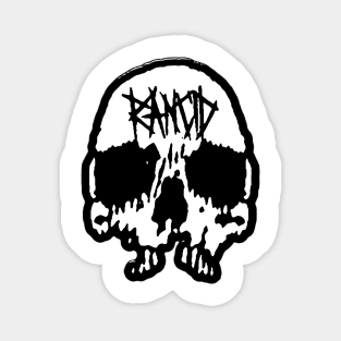 skull rncd black type Magnet