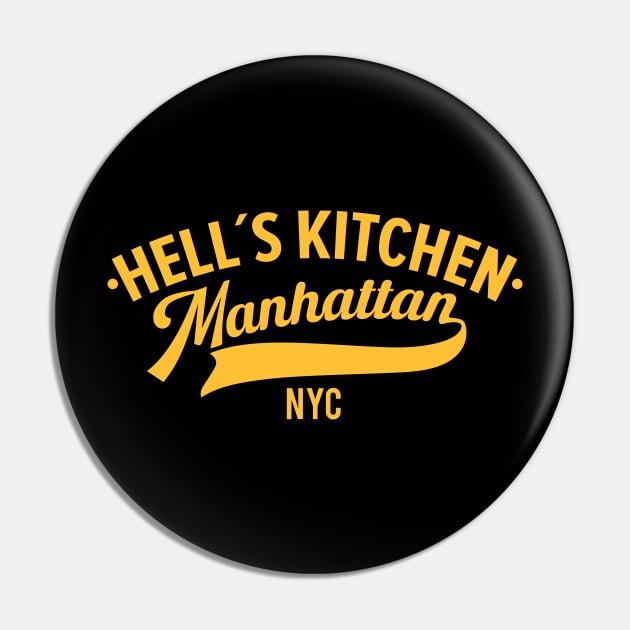 Savor the Flavor of Hells Kitchen: A Manhattan Paradise Pin by Boogosh