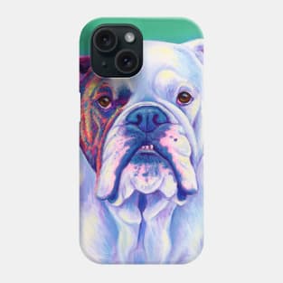 Brindle and White English Bulldog Phone Case