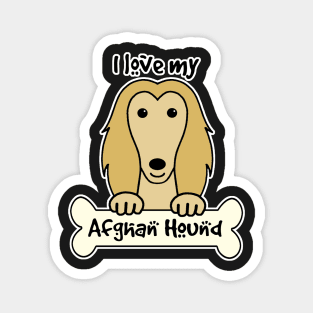 I Love My Afghan Hound Magnet