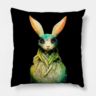 Rabbit watercolor painting #rabbit Pillow