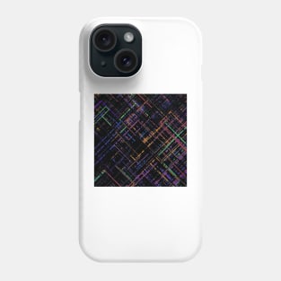 Criss-cross Pattern, Multi-colored Phone Case