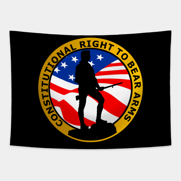 right to bear arms Tapestry by The Laughing Professor