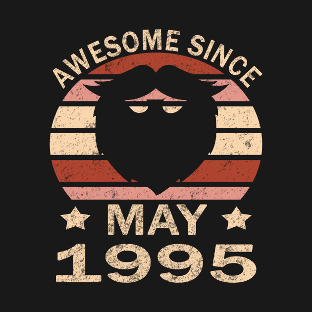 Discover Awesome Since 1995 25th Birthday - Awesome Since 1995 - T-Shirt