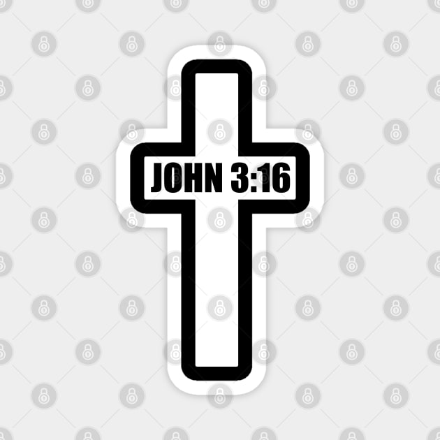 John 3:16 Christian Salvation Cross Gift Magnet by Douglas's Store 3