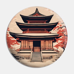 aesthetic Japanese temple art Pin