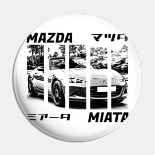 Mazda Miata MX-5 ND Black 'N White 3 Pin