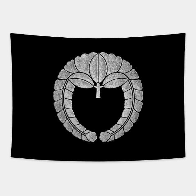 Fujiwara Kamon Sagari Fuji in Silver Foil Tapestry by Takeda_Art