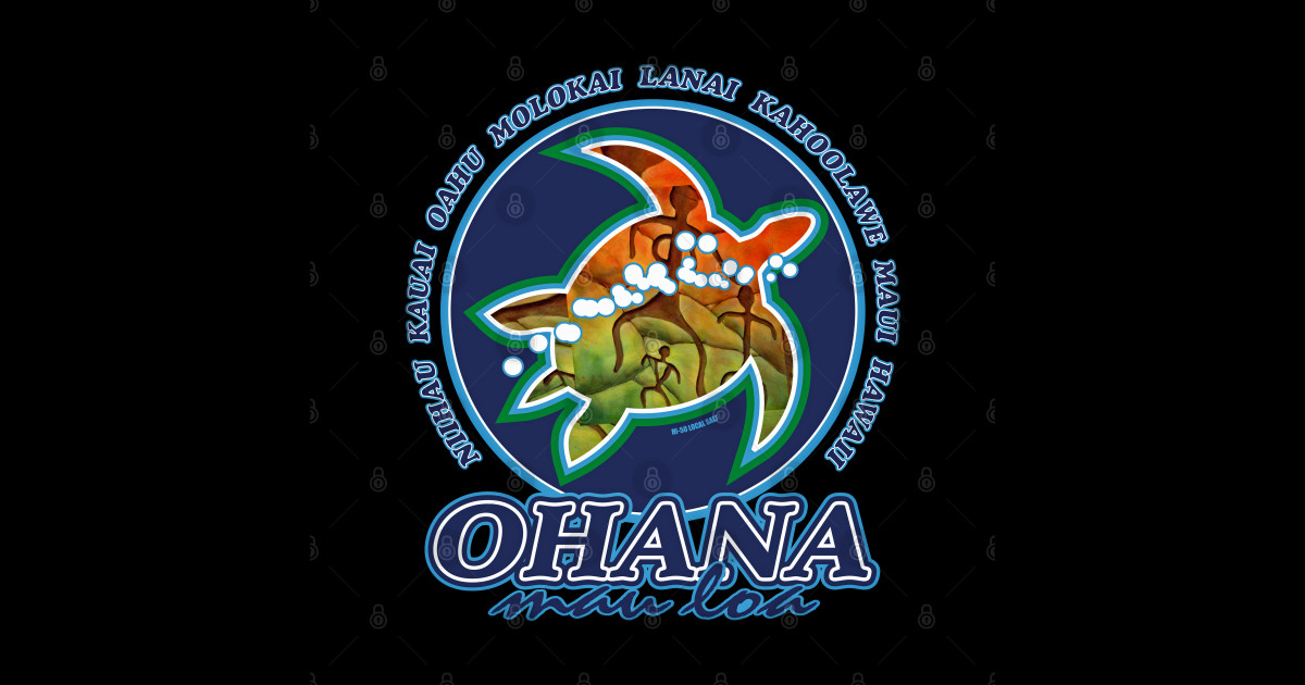 Ohana Mau Loa (Family Forever) - Sea Turtle Gifts - Sticker | TeePublic