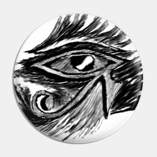 Eye Of Ra Charcoal Pin