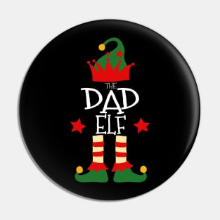 Dad Daddy Papa Fathers Day Elf Matching Family Group Christmas Party Pajamas Pin