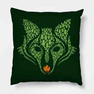 Fox Path Campfire Pillow