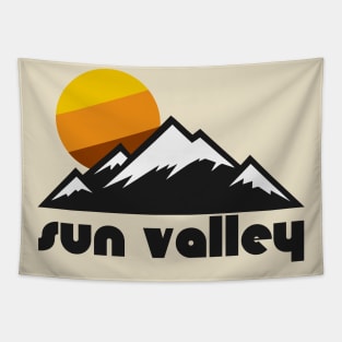 Retro Sun Valley ))(( Tourist Souvenir Travel Design Tapestry