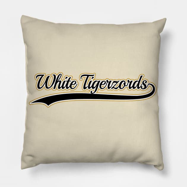 White Tigerzords Team Pillow by SimpleIsCuteToo