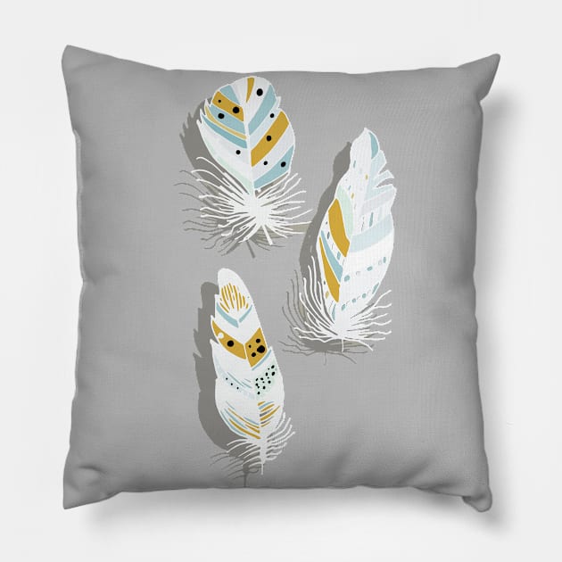 Feathers Pillow by bruxamagica