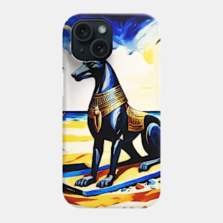 Anubis At The Beach 105 Phone Case