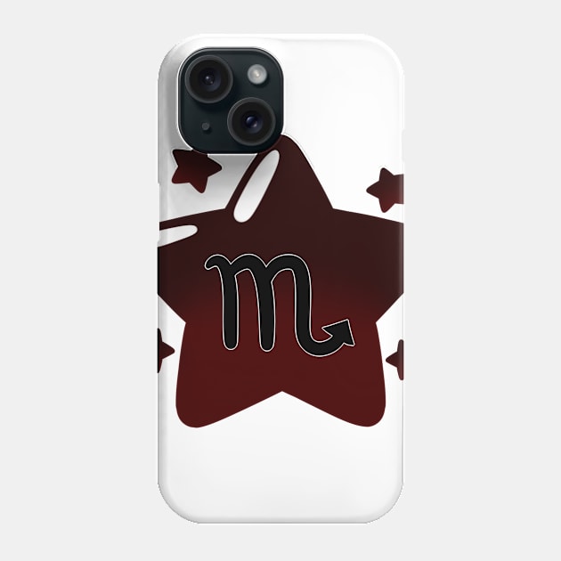 Astrological Sign Star - Scorpio Phone Case by leashonlife