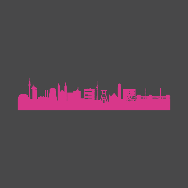 Ruhrpott skyline pink by 44spaces