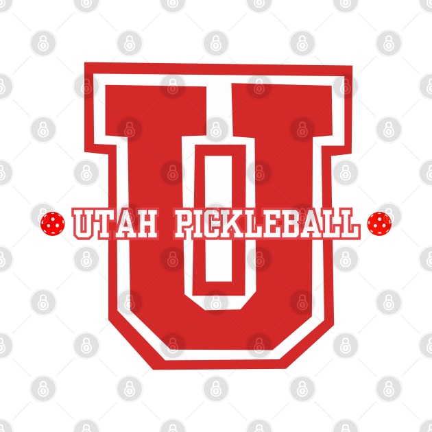 Utah Varsity Pickleball Logo Wear by Hayden Mango Collective 