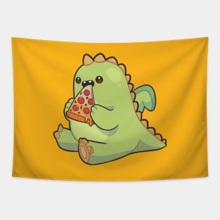 Dragon nom pizza Tapestry