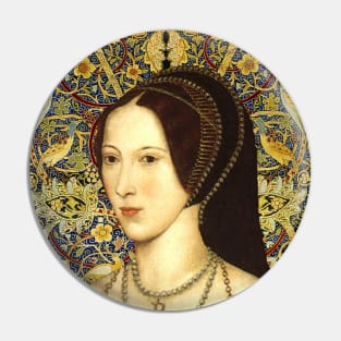 Queen Anne Boleyn Collage Portrait Pin